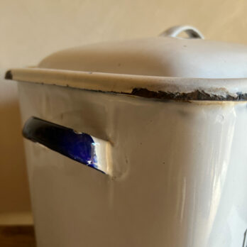 Antique enamelled Bread Bin C