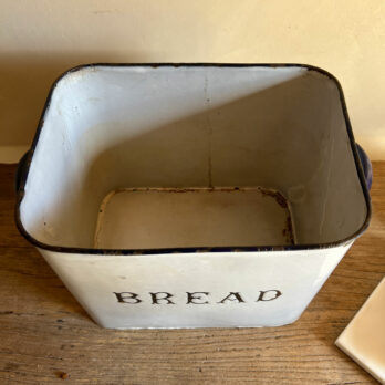 Antique enamelled Bread Bin D