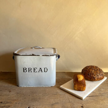 Antique enamelled Bread Bin D