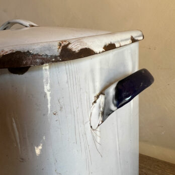 Antique enamelled Bread Bin D