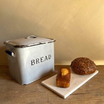 Antique enamelled Bread Bin D