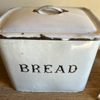 Antique enamelled Bread Bin D