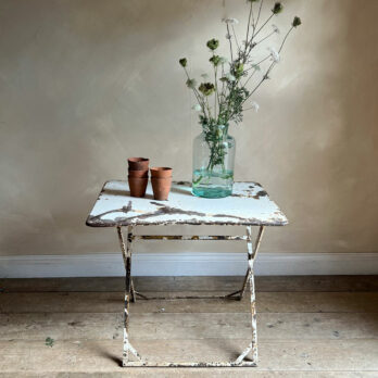Antique folding garden table