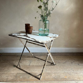 Antique folding garden table