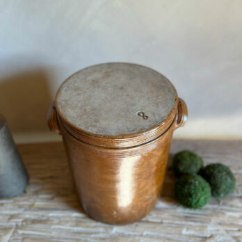 Antique French preserve jar with lid