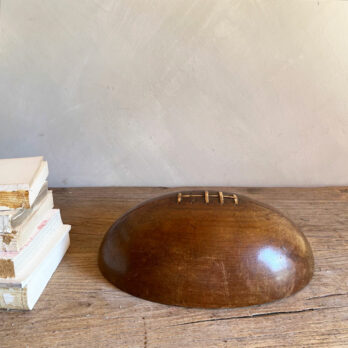 Wood decorative half rugby ballWood decorative half rugby ball