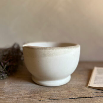Small antqiue mortar white