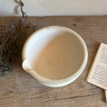 Small antqiue mortar white
