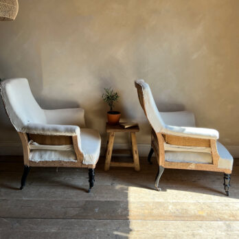 Antique deconstructed chair pair | Alizee
