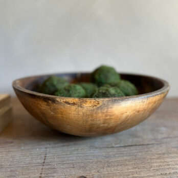 Antique wooden dairy bowl
