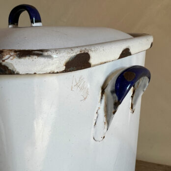Antique enamelled Bread Bin B