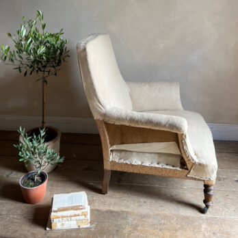 Antique French deconstructed armchair | Benoite