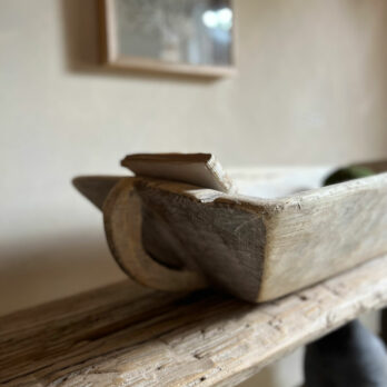 Large Antique Dough Bowl | Yasminda