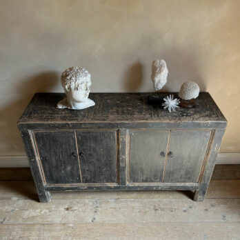 Antique Small Black Cabinet Charterhouse