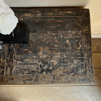 Antique Small Black Cabinet Charterhouse