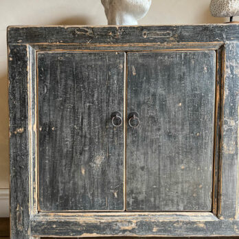 Antique Small Black Cabinet Charterhouse