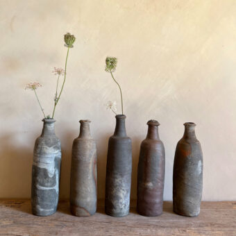 Vintage unglazed cider bottle