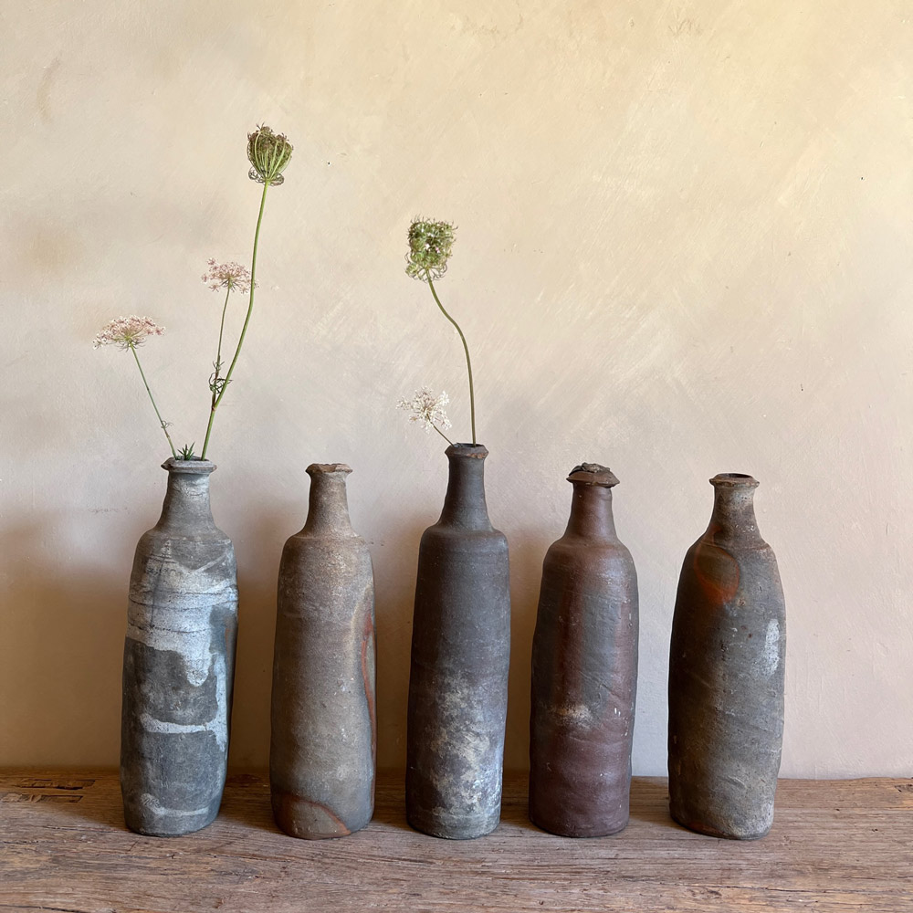 Vintage unglazed cider bottle