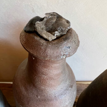 Vintage unglazed cider bottle