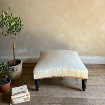 Antique French chair with footstool | Felicite