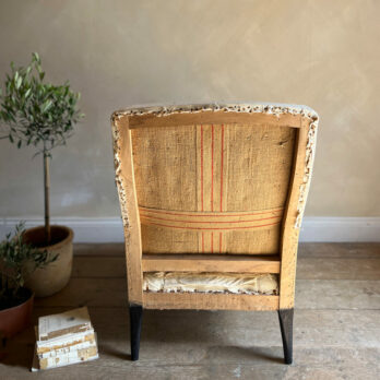 Antique French chair with footstool | Felicite