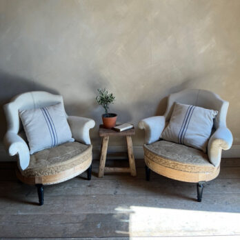 Pair of antique deconstructed chairs | Gaelle