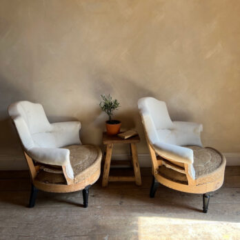 Pair of antique deconstructed chairs | Gaelle