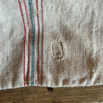 Antique linen grain sack 1913