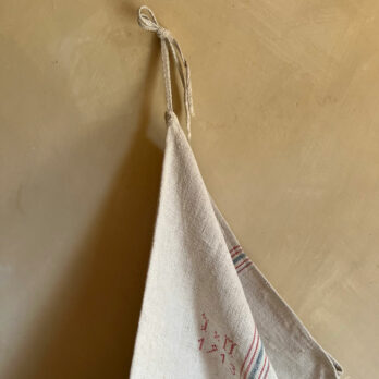 Antique linen grain sack 1913