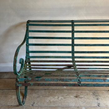 Victorian wrought iron bench