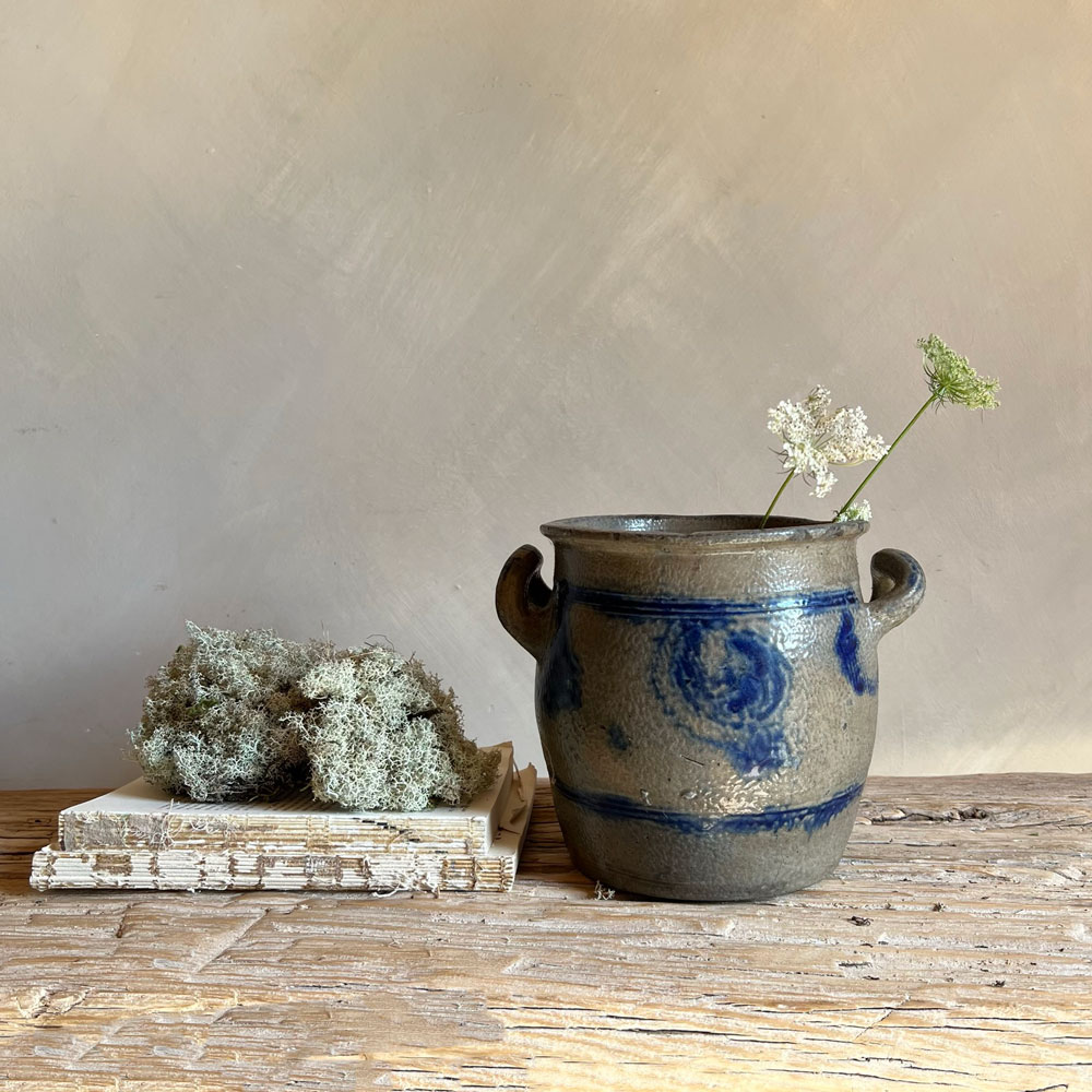 M Antique French preserve pot