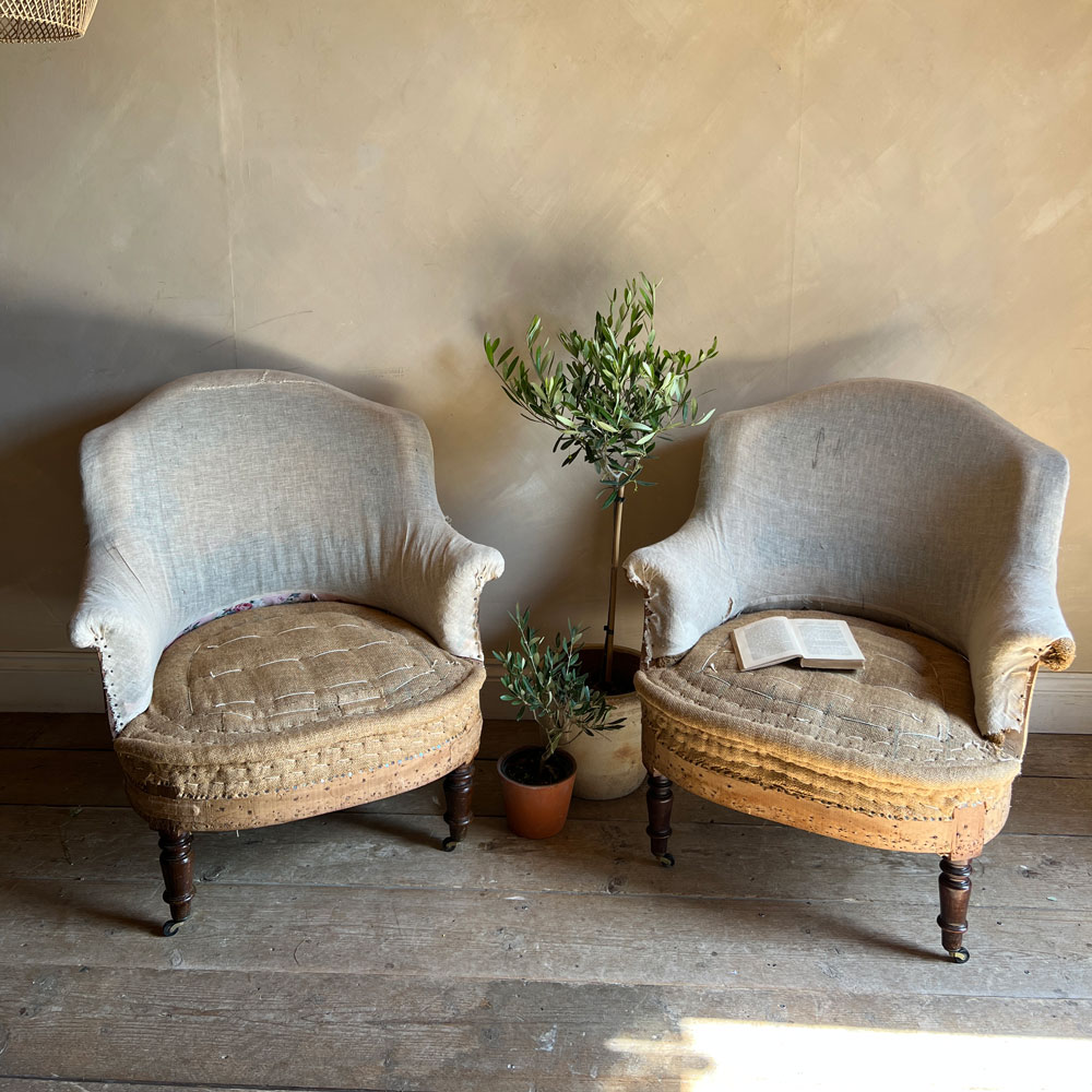 Antique pair of deconstructed chairs | InesAntique pair of deconstructed chairs | Ines