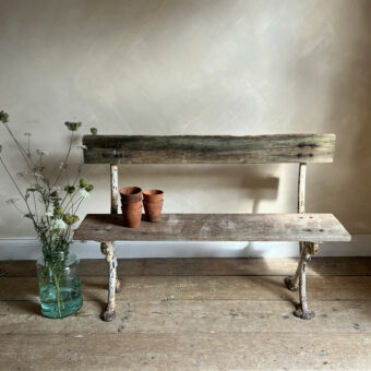 Antique bench cast iron frame