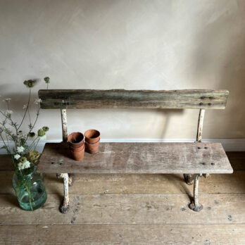 Antique bench cast iron frame
