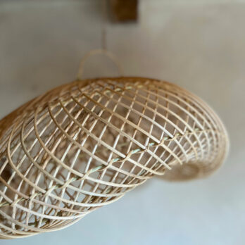 Wave Rattan Pendant Shade
