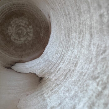Marble apothecary pot white