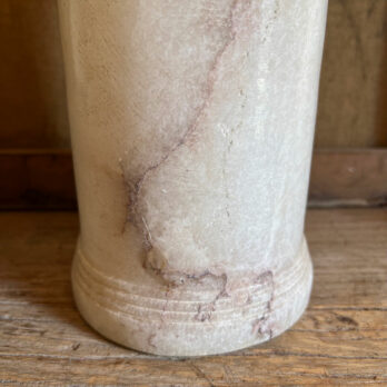 Marble apothecary pot white