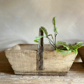 Vintage wood garden trug