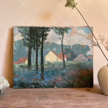 Vintage oil painting | Larch
