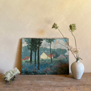 Vintage oil painting | Larch