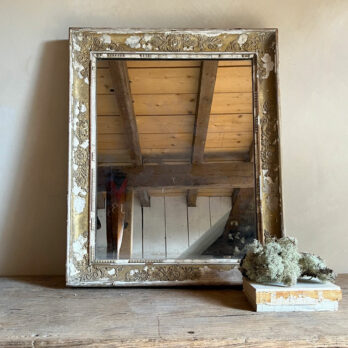 Ornate Distressed plaster mirror