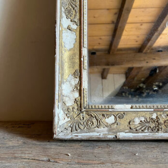 Ornate Distressed plaster mirror