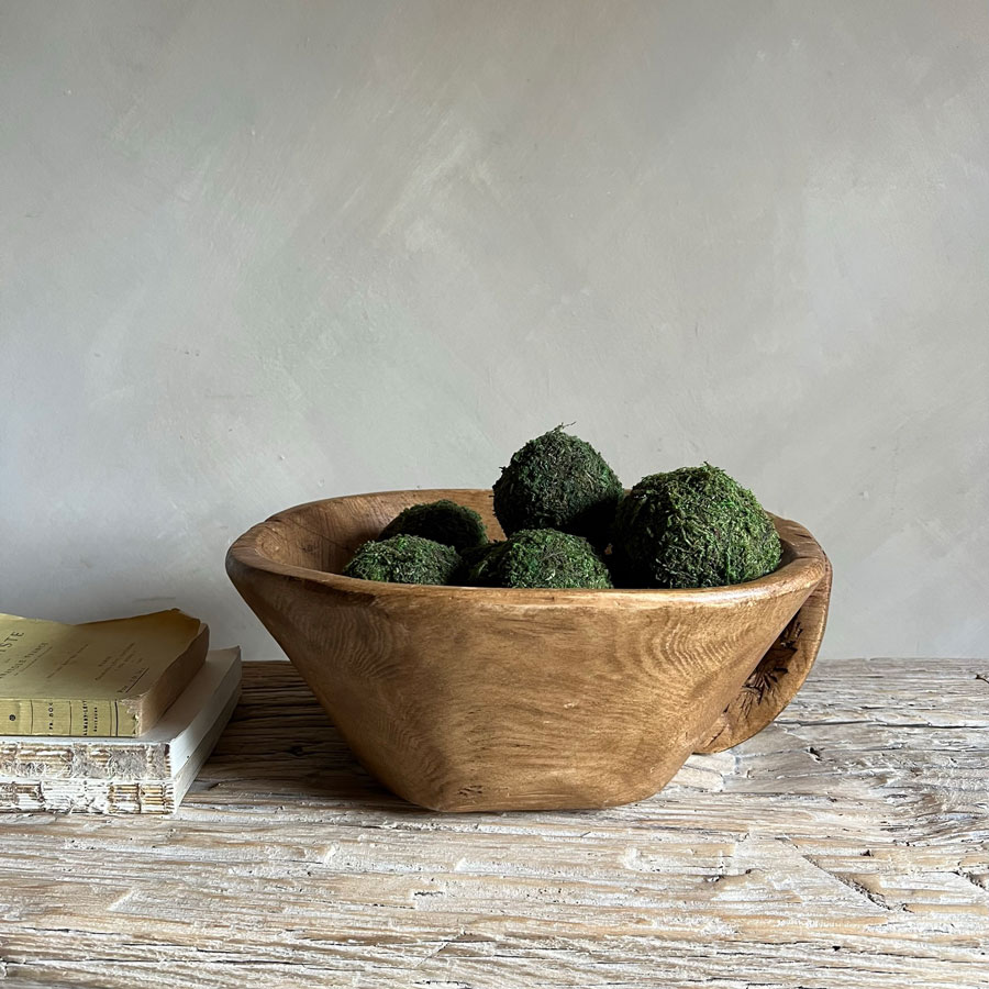 Antique Dough Bowl Small | Parisa