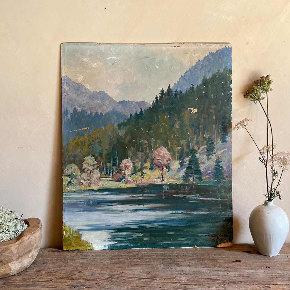 Vintage Oil painting | Loch