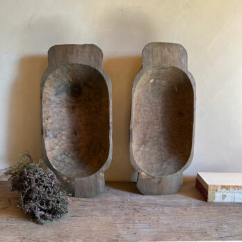 Rustic small wooden doughbowl