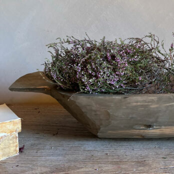 Rustic small wooden doughbowl