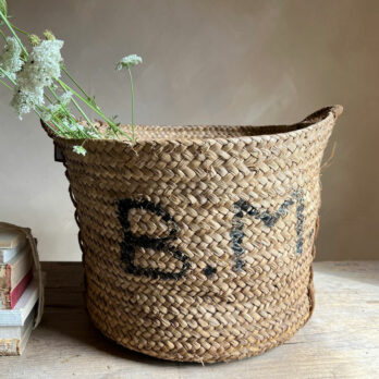 Vintage Spanish vineyard basket A