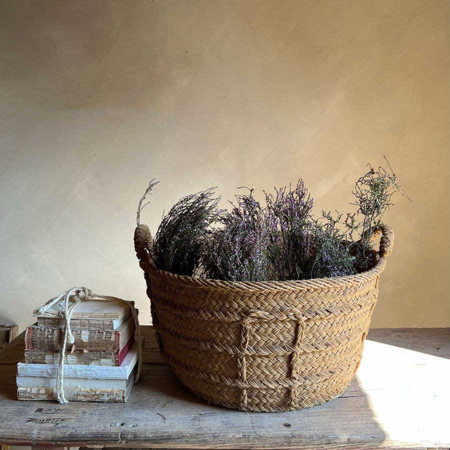 Vintage Spanish vineyard basket C