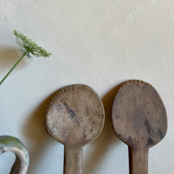 Small antique dairy spoons