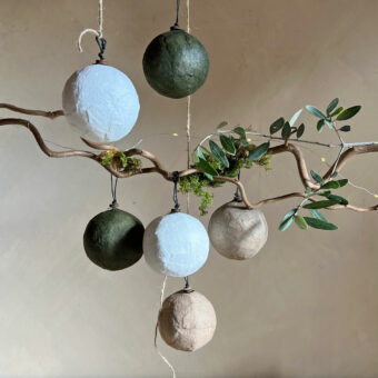 Paper Baubles Set Mixed